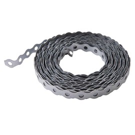 Dapetz ® Galvanised Fixing Band Easy Twist Or Bent Steel Metal Strap with Perforated Holes, Builders All Round Band for Securing Supporting 17mm X 10M
