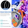 NARUTOO 180°Full Face Snorkel Mask, Double Floating Ball Design Anti-Leak