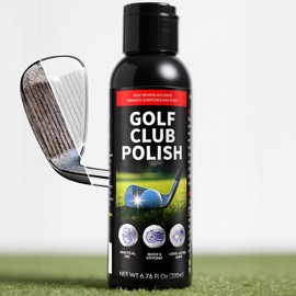 QONS Golf Club Polish Rust Remover Kit Cleaner Use for Polishing Golf Clubs Wedges and Putters,Suitable for Golf Clubs Grooves Scratch Remover,Rust,Scuff and Stain Remover,Polish Restore,6.76 FLOZ