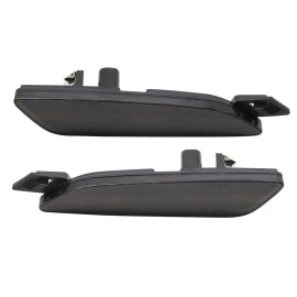 dtangor Smoke LED Amber Front Bumper Side Marker Light For Cayenne 958 2015-2018