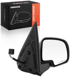 A-Premium Right Passenger Side Mirror - Compatible with Chevy & GMC Models, Silverado Sierra 1500 2500, 1999 2000 2001 2002 - Non-Heated, Power Glass Adjust, Chrome - Outside Rear View Door Mirror