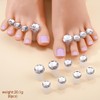 8pcs Toe Separator for Nail Polish Pedicure, Silicone Toe Spacers