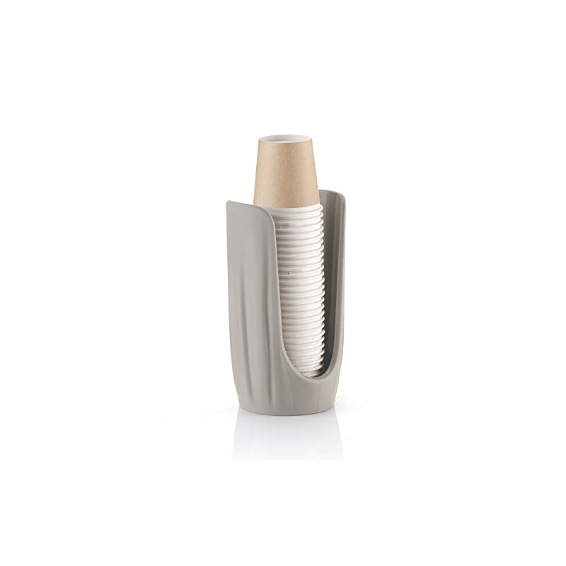 Guzzini - Tierra, Portabicchieri in Plastica Riciclata - Grigio Tortora,