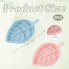 Pack of 2 Leaf - Shaped Soap Holders (Pink +