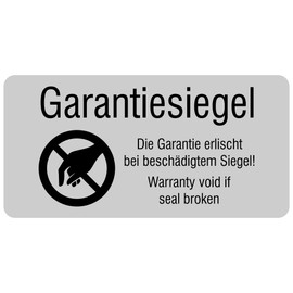 Labelident Sealing Labels 50.8 x 25.4 mm – Warranty Seal – The Warranty Void If the Seal Is Damaged – 1,000 Security Seal Labels on 1 Roll(s), 3 Inch (76.2 mm) Core, Polyester