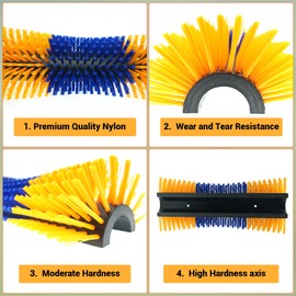 Livestock Scratching Brush, Horse Brushes for Grooming, Itch Relief Horse Scratcher Brushes Kit With Two Sets of Mounting Screws for Goat Cattle Cow Sheep Pig