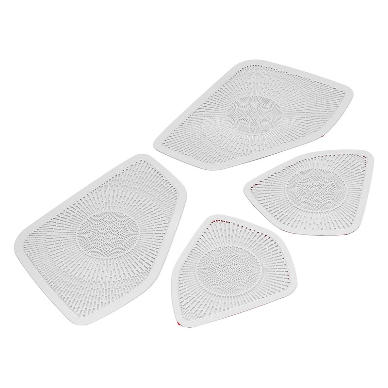 Car Door Speaker Cover Stainless Steel Speaker Grille Trim Replacement