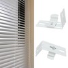 4 Sets L-Shaped Vertical Blind Brackets,Metal Venetian Blind Accessories