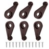Jiozermi 60 Pcs Glass Window Retainer Clips Kit, Brown Mirror