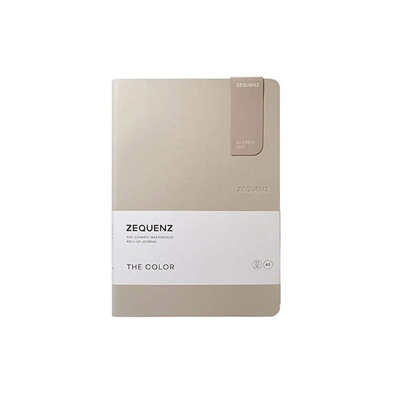Zequenz The Color Notebook A5 Taupe Brown Blank, 100 Sheets,