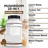 Liberty Lifestyle Lions Mane Mushroom Supplement with Turkey Tail Reishi