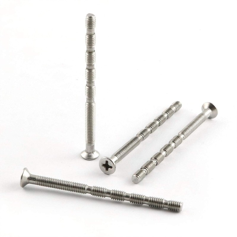 PZRT 4pcs Door Handle Hardware Lever Handle Screws Connecting Bolts