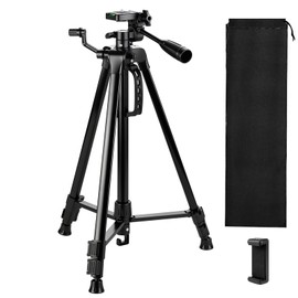 Laser Level Tripod Compatible with Bosch, Height Adjustable Laser Level Stand, 1/4"-20 Thread Mount, Collapsible Legs and Non-Skid Feet, Tripod Stand with Carrying Pouch, for Line and Point Lasers