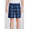 Jveyvth Men's Plaid Pajama Shorts Relaxed Fit Lounge Pants with