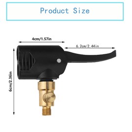 Pack of 2 French valve adapters, valve adapters, tyre inflator, valve stem connector, safe and durable, 2-in-1 valve, suitable for cars, bicycles, motorcycles and trucks