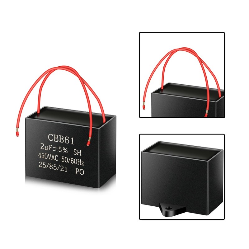 CBB61 450V AC 2UF 50/60HZ Starter Capacitor, AC Motor Capacitor,