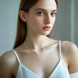 UCADRIT Italian Horn Necklace for Women Italian Horn Pendent Sterling Silver Evil Eye Necklace for Women Jewelry Gift, No Gemstone