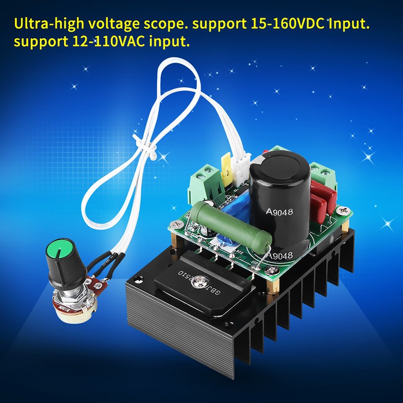 12‑110VAC/ 15‑160VDC 300W DC Motor Speed Driver Controller