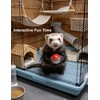 HEUHAI 10-Pack Ferret Bell Ball Toys, Non-Toxic PP, Hollow Chew
