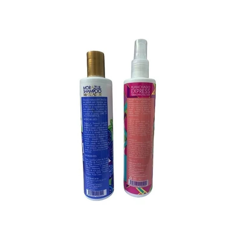 Nekane Kit Nekane Shampoo Matizador Mora Azul + Termoprotector
