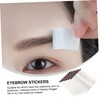 Minkissy Eyebrow Stickers 6pcs Temporary Brow Waterproof Fade Resistant Instant