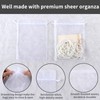 Mstar Packing 100PCS Premium Sheer Organza Bags, White Wedding Favor