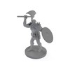 Half Orc Barbarian Axe and Shield Tabletop DND Gaming Miniature