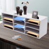 N/A 4-Tier Mail Sorter Organizer Countertop Literature Student Mailbox for