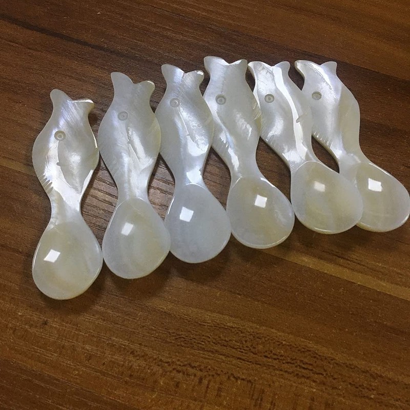 DUEBEL Sturgeon Shape Caviar Spoon, 8 cm x 2.5 cm