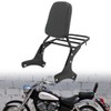 Motaux Passenger Sissy Bar with Luggage Rack Backrest for Honda