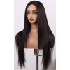 ManeMajesty 30 Inch Lace Front Wigs Human Hair Straight Wear