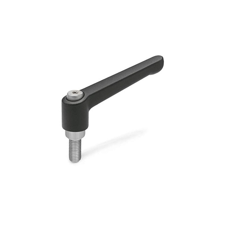 Ganter Normelemente GN 300.1-78-M10-32-SW 1-78-M10-32-SW Adjustable Clamping Lever with Stainless