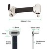 Xilaghy 90 Degree USB C Short Flat Cable Dual Angle