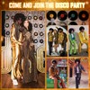Brown Afro Wig for Men 70s Disco Rocker Afro Curly