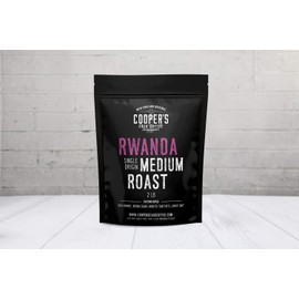 Rwanda Full Bodied Medium Roast Coffee Beans, Single Origin Ground, Gourmet Coffee - 2lb Bag