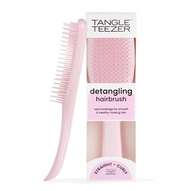 Tangle Teezer Ultimate Detangler - Millennial Pink, Hair Brush for Wet & Dry Hair with Flat Handle for Optimal Grip