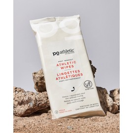 Po Athletic Post-Workout All-Natural Wet Wipes (Pack of 30) – With Colloidal Oatmeal & Caffeine for Skin Refreshment, Muscle Relief, and Fast Post-Workout Cleanse – Ideal for Athletes and Active Lifestyles