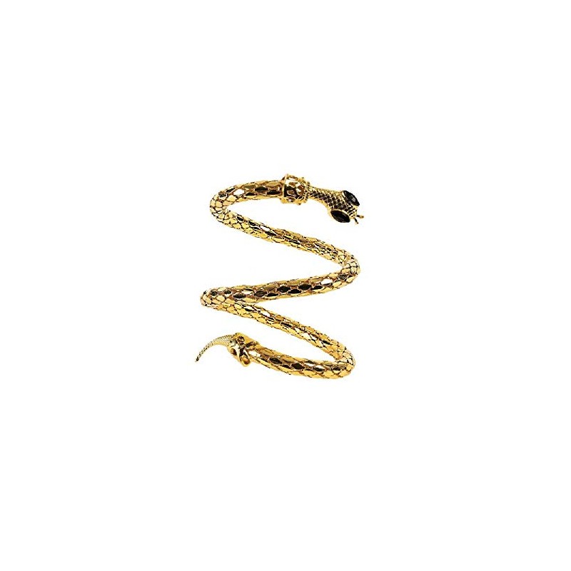shoperama Snake Gold Costume Accessory for Egyptian Cleopatra Jewelry Pharaoh