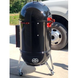 Total Control BBQ Steel Lid Hinge for Weber Smokey Mountain WSM 18.5 or 22.5 - Paintable Steel (Bare Steel)