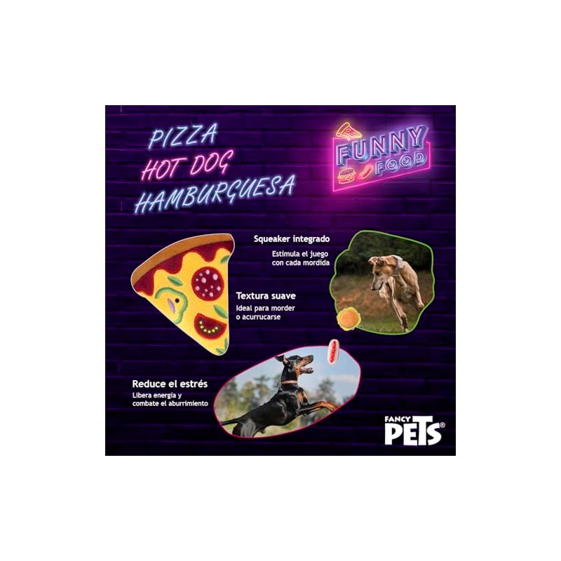 Fancy Pets Juguete para Perro en Forma de Pizza con