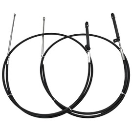 Boatcon 2Pcs GEN II Control Cable 11FT Replace CC18911 Fits For Mercury Mariner Outboard Engine