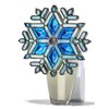 Stained Glass Snowflake Nightlight Wallflowers Fragrance Plug Light Up Bath