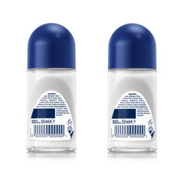 NIVEA Men Brightening Roll-On Deodorant 50ml | 72H Sweat & Odor Protection | Vitamin C & Licorice Extract | Alcohol-Free | Skin Brightening Underarm Care | Long-Lasting Freshness, Pack of 2