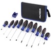 WORKPRO 10-Piece Magnetic Screwdriver Set with Pouch, Phillips, Slotted, Flat