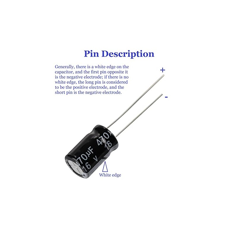 OCR 24Value 500pcs Electrolytic Capacitor Assortment Box Kit Range 0.1uFï¼1000uF