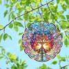 WANGIRO Tree of Life Wind Spinner,3D Stainless Steel Wind Spinner