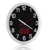 Timegyro Night Light Wall Clock Battery Operated with LED Display,