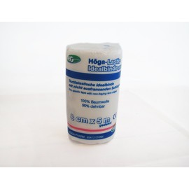 HÖGA lastic Bandages Textilelastische Bandages In accordance with DIN 61632 Gentle On The Skin, Breathable Elastic Roll, 8 cm x 5 m Pack of 2)