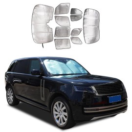 Heutamo Car Full-Window Sun Shades Compatible with Land Rover Range Rover Vogue Extended Version 2023 2024,Auto Sun Shades for Side Window Front and Rear Windshield