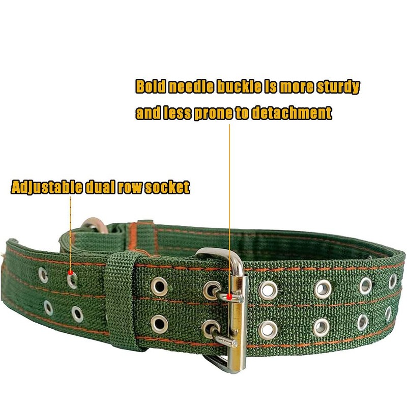 Nylon Livestock Collar Adjustable Cattle Collar with Cow Bell for